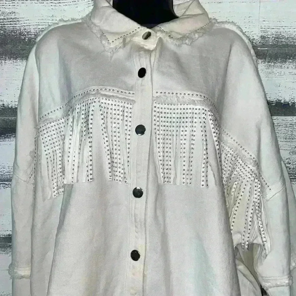 Women’s white Blue B Collection shirt/jacket XXXL - Picture 2 of 9
